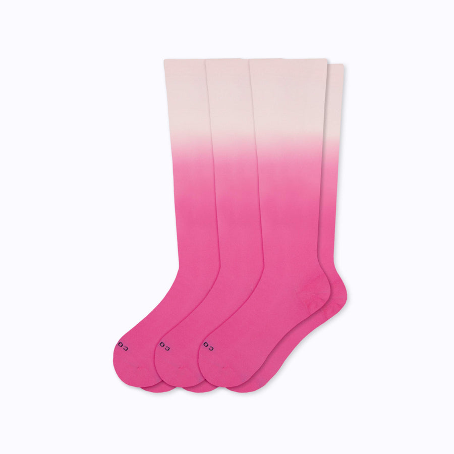 Knee-High Compression Socks - 3 Pack Ombre