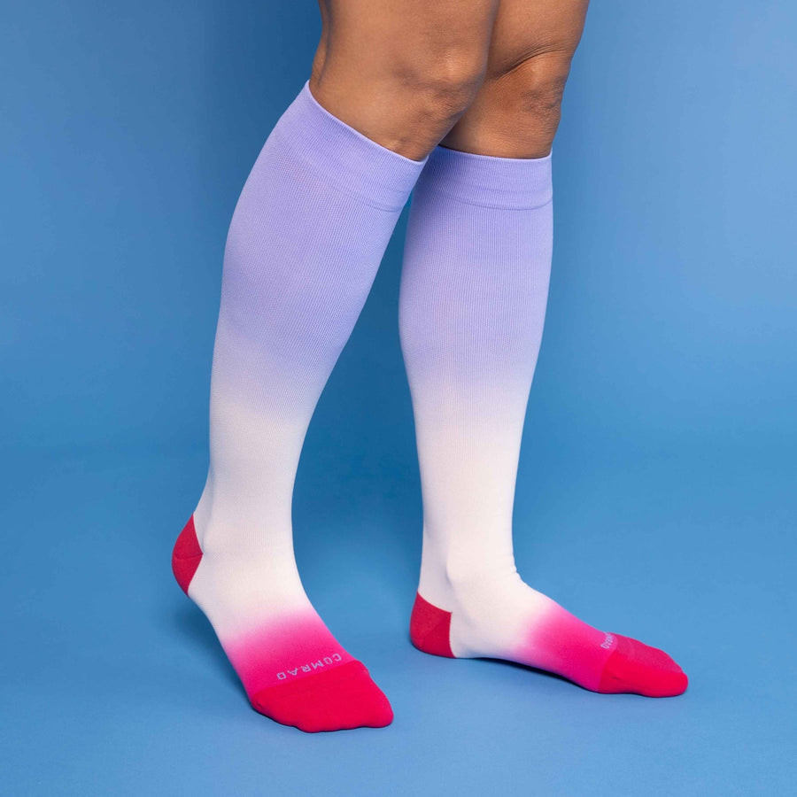 Knee-High Compression Socks - 3 Pack Ombre