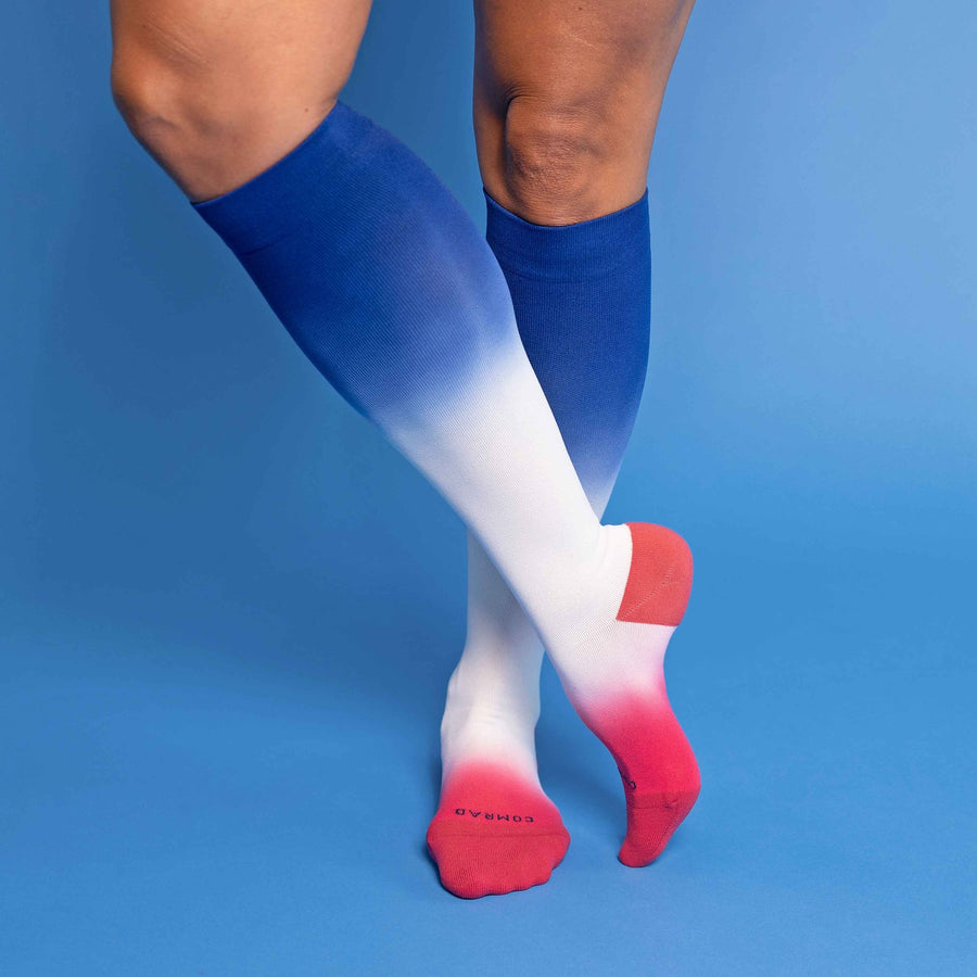 Knee-High Compression Socks - 3 Pack Ombre