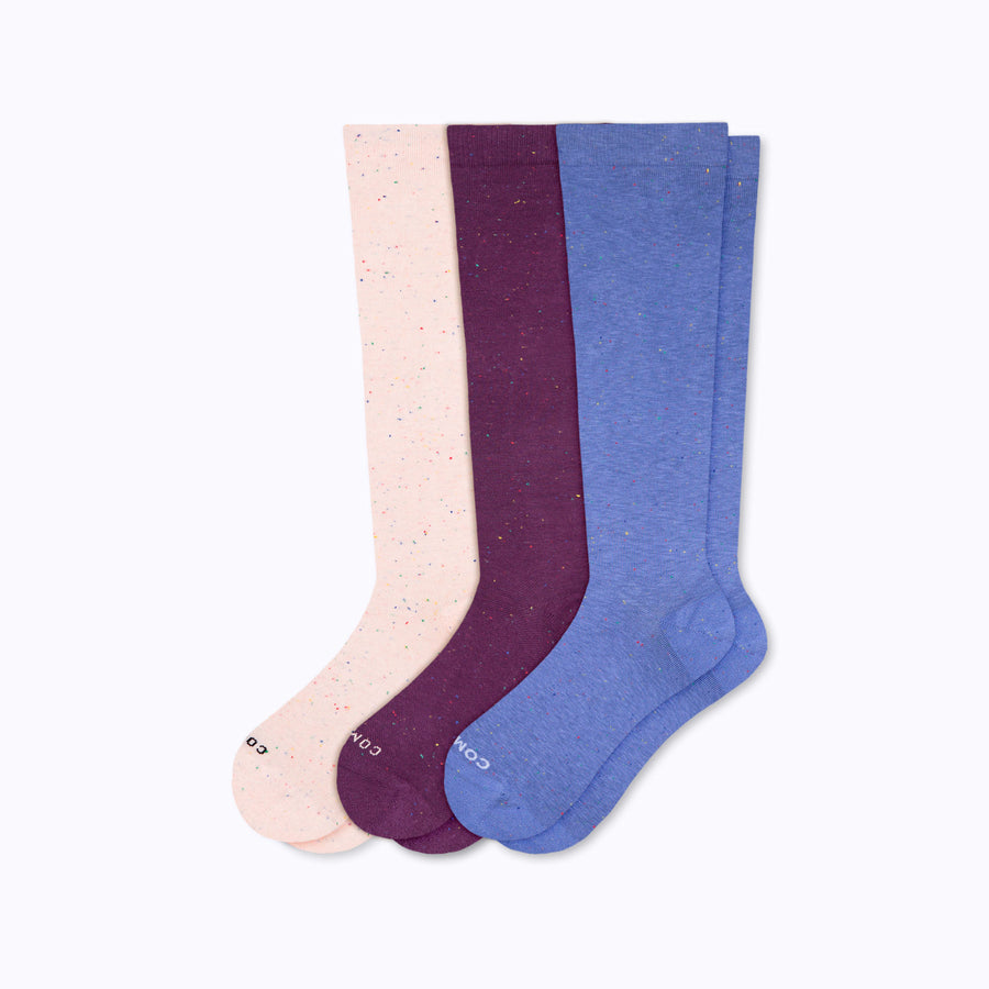 Recycled Cotton Compression Socks - 3 Pack