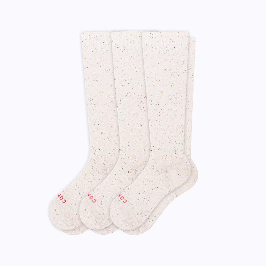 Recycled Cotton Compression Socks - 3 Pack