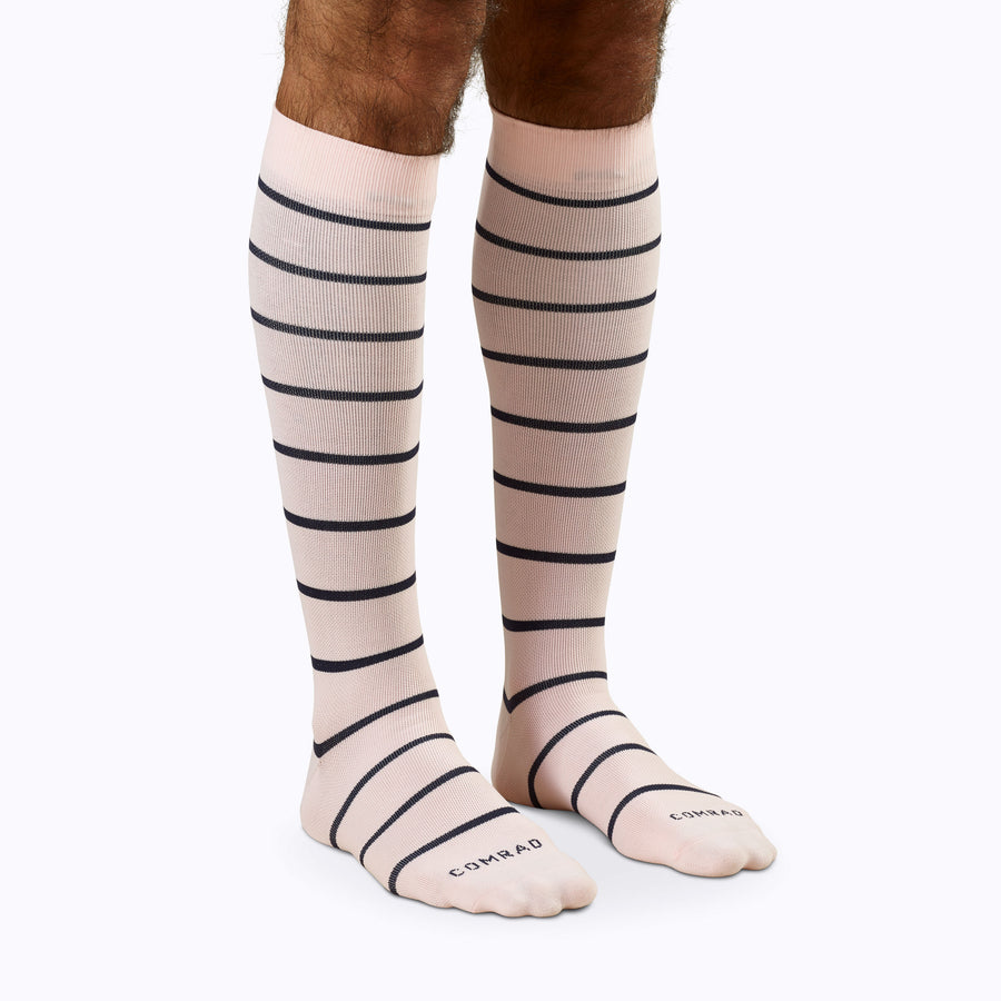 Knee-High Compression Socks - 4 Pack Stripes