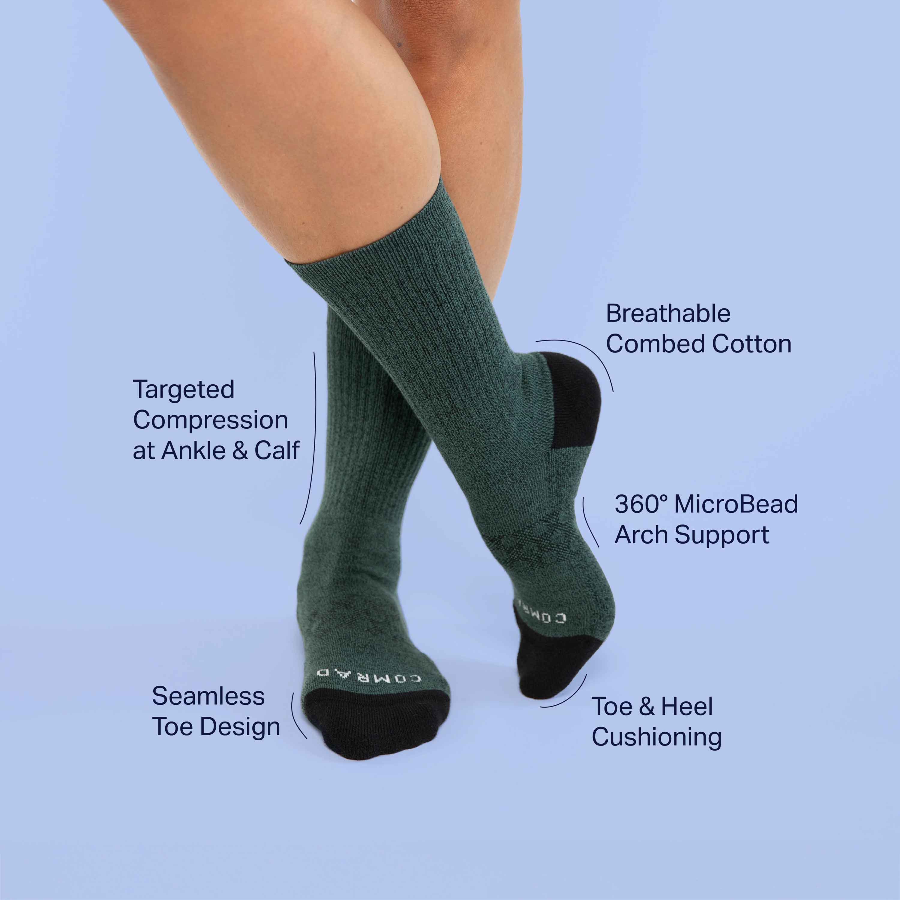 Danish Endurance Hiking Premium Merino Blend 2 Pack Socks (Grey/Navy B