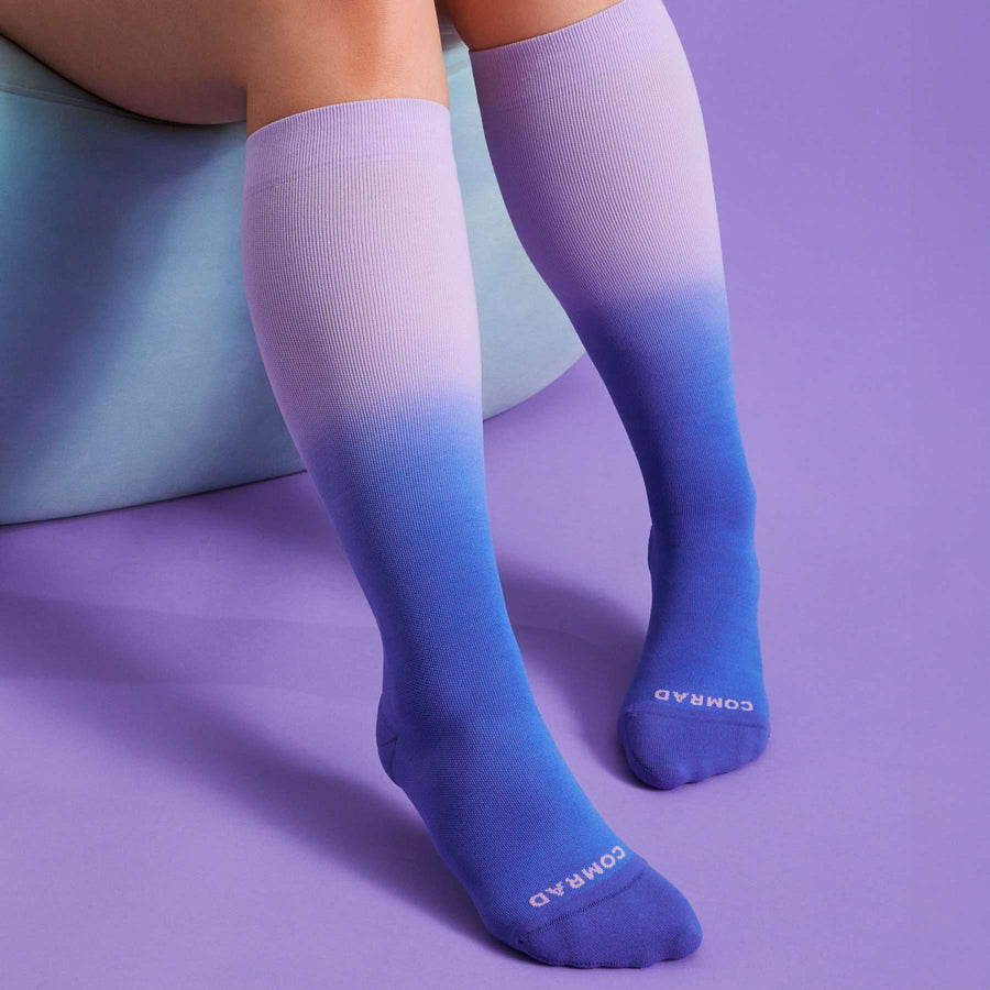 Knee-High Compression Socks – Ombre