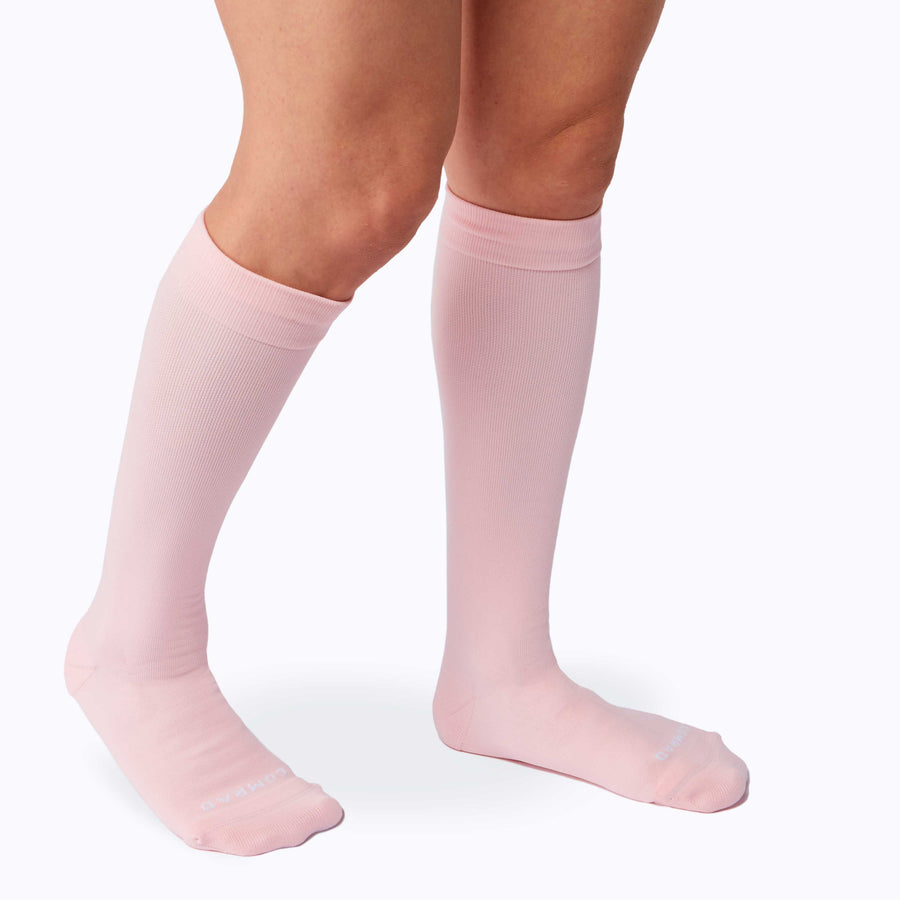 Knee-High Compression Socks - 4 Pack Solids