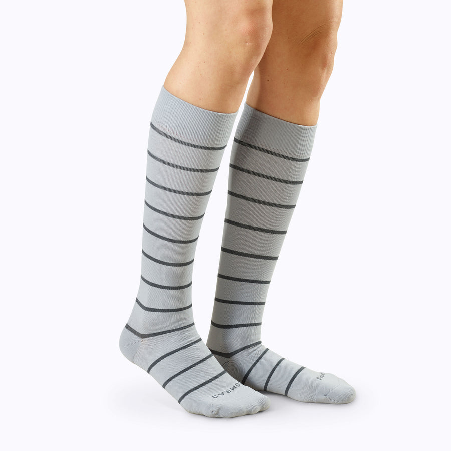 Knee-High Compression Socks - 4 Pack Stripes